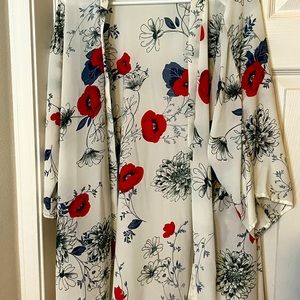 Colorful beach/pool coverup